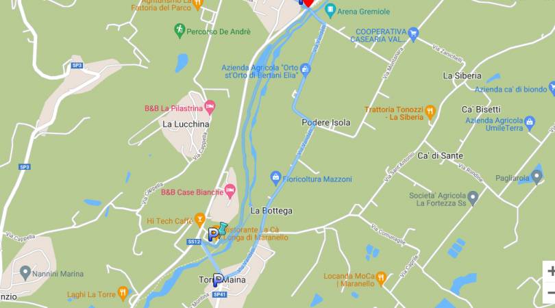 Persorso ciclopedonale